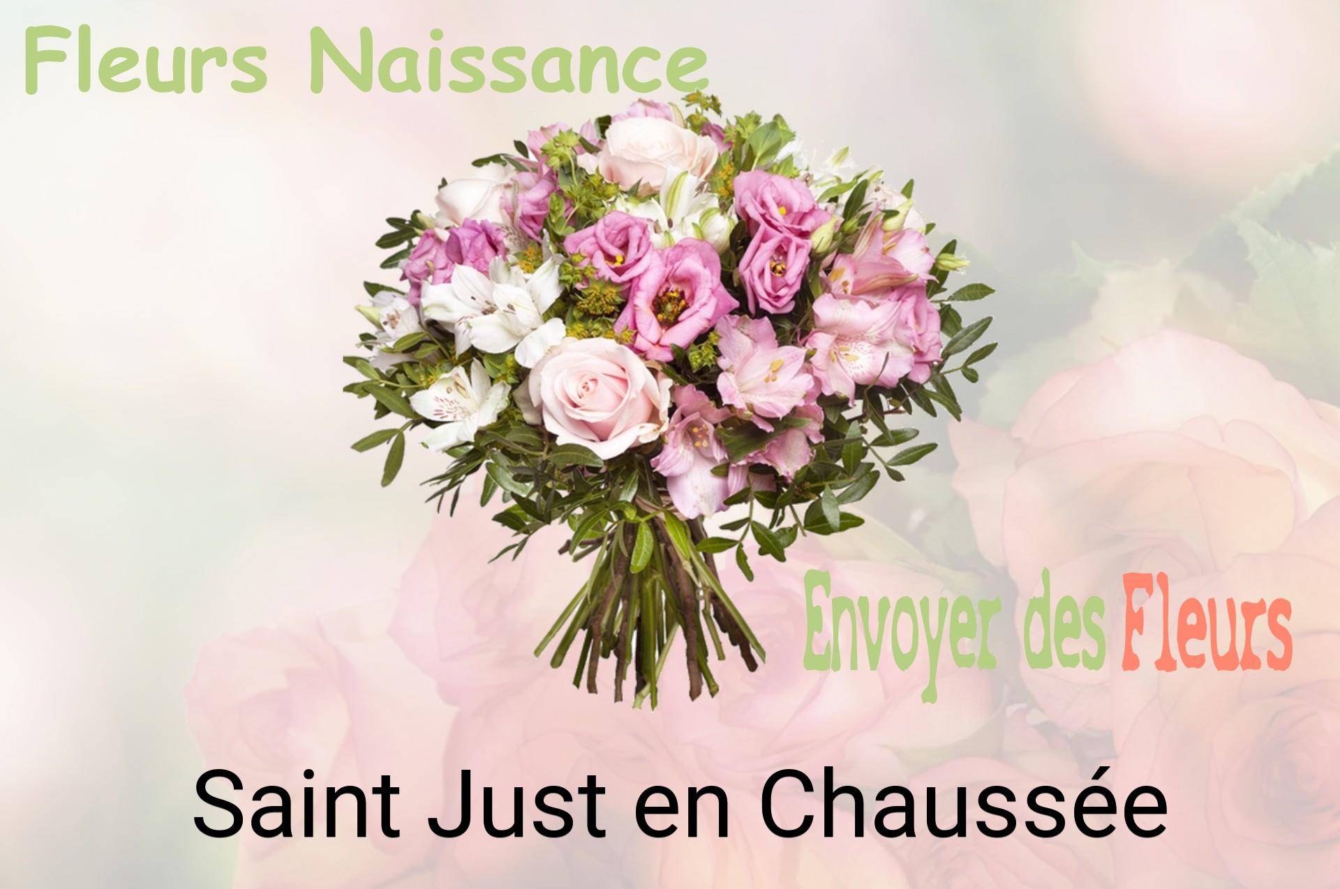 Bouquet de fleurs de naissance livré à Saint-Just-en-Chaussée